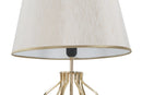 Lampada da Terra Glam x Ø40x170 cm in Ferro Plastica e Poliestere Oro e Crema
