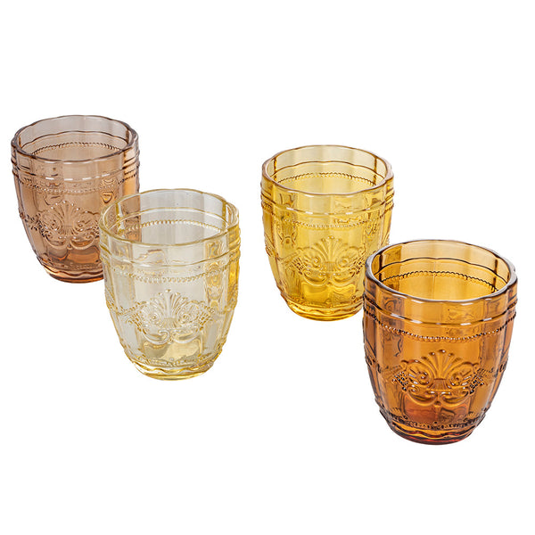 Set 4 Verres à Eau Chocolat Syrah en Verre Brun Villa d'Este Home Tivoli online