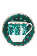 Set 6 Tazzine Caffè con Piattino in Porcellana Villa d'Este Home Tivoli Shiraz
