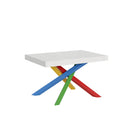 Tavolo Allungabile 130-390x90x77 cm Volantis Bianco Frassino
