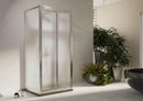 Box Doccia 3 lati 2 Ante Battenti in Cristallo Opaco 4-6mm H198 Fosterberg Maribo Trio Varie Misure