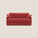 Divano Letto 2 Posti 169x90x96 cm in Tessuto Rosso