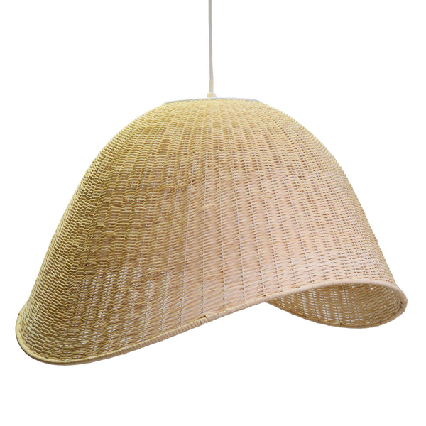 online Lustre en rotin blanchi avec attache 62,5x53,5xh40cm