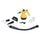 Nettoyeur Vapeur 1050W 350ml Kooper Vaporeux Jaune