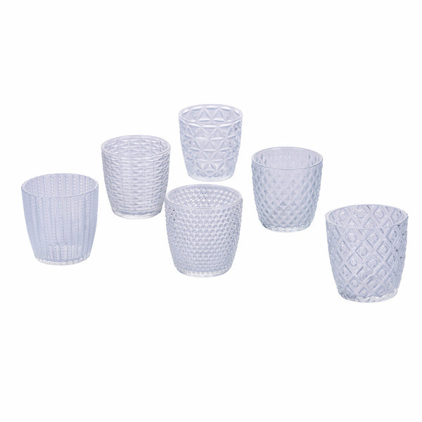 Lot de 6 verres à eau en verre 300 ml Villa d'Este Home Tivoli Geometrie Transparent sconto