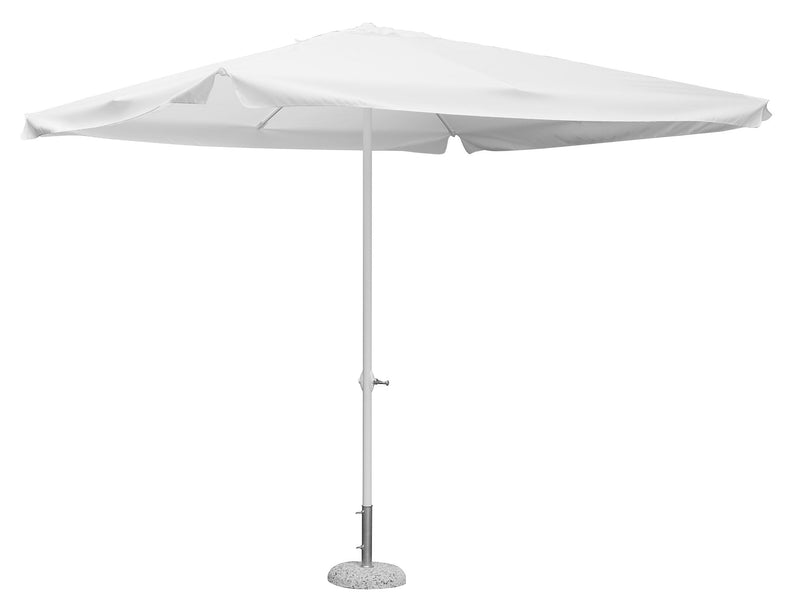 Ombrellone da Giardino 3x3m con Manovella Bianco