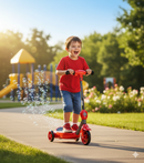 Monopattino Elettrico a Batteria 3 Ruote per Bambini Sparabolle con Licenza Disney Cars