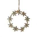 Set 6 Mini Coroncina con Stelle Ø11 cm Oro