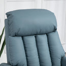 Poltrona Relax Reclinabile Alzapersone Elettrica con Telecomando Azzurro   