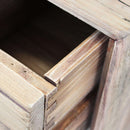 Cassettiera Nelson 110x48x92 h cm in Pino riciclato Marrone