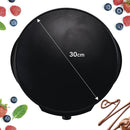 Crepiera Elettrica Antiaderente 1200W Kooper Goody Nera