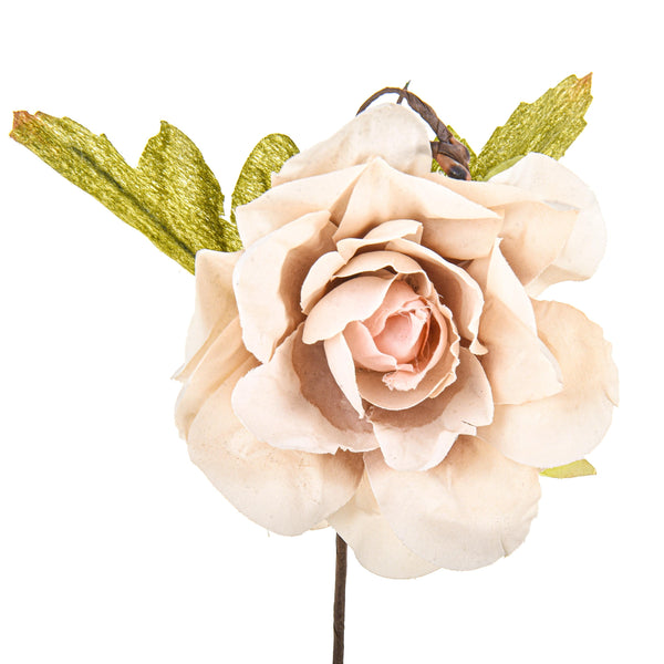 acquista Lot de 24 piques roses artificielles Hauteur 11 cm Marron