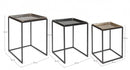 Set 3 Tavolini Quadrati Amira