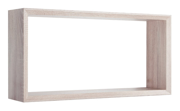 Mensola Cubo da Parete 70x35x15,5 cm in Fibra di Legno Artù Rovere Sagerau