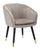 Fauteuil Paris 62x58x78 cm en Métal Éponge et Polyester Gris, Noir et Doré