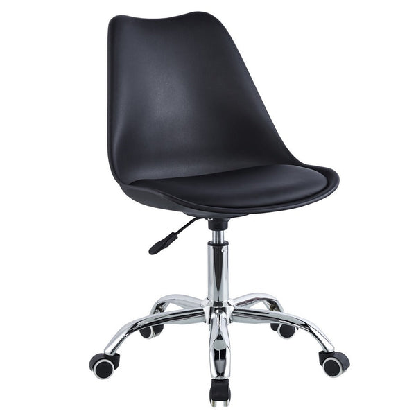 Sedia da Ufficio Operativa in Polipropilene e Similpelle Nera online