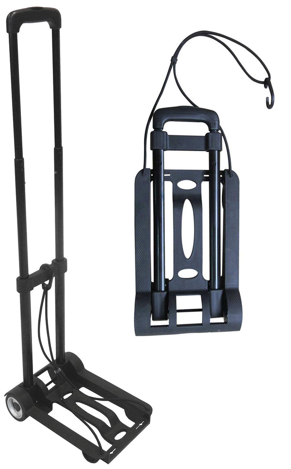 Tosini Trolley Porte-Bagages Pliant 35 Kg en Métal Noir Trolley sconto