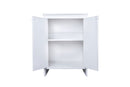 Mobile Lavanderia da Esterno 60x49x84 cm in PVC Bianco 