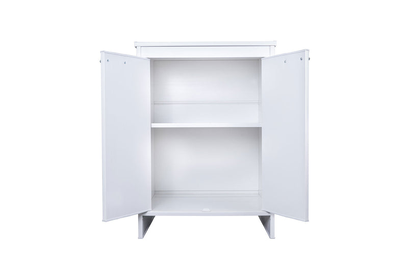 Mobile Lavanderia da Esterno 60x49x84 cm in PVC Bianco 