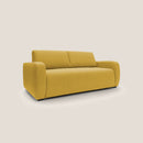 Divano Letto 3 Posti 195x93x100 cm in Tessuto Giallo