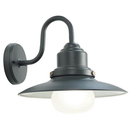 Lampada Applique in Basso Colore Grigio per Esterno Linea Fisher Sovil