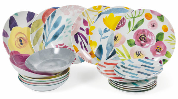 online Service de table 18 pièces en porcelaine VdE Tivoli 1996 Aquarelle