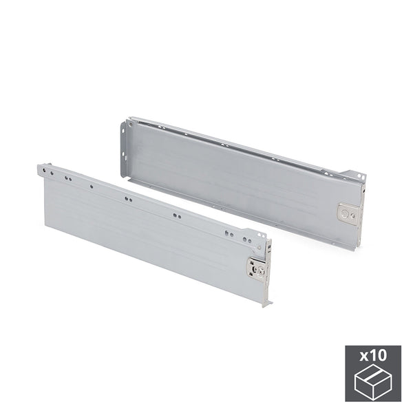 Emuca Kit Tiroir Cuisine Ultrabox H150 mm D 550 mm Acier Gris Métallisé 10 Pièces prezzo