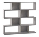 Libreria Modulare 4 Ripiani 150x144x38 cm Cemento