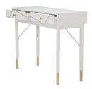 Console Luxy 100x40x79 cm in Legno e MDF e in Ferro Bianco e Oro
