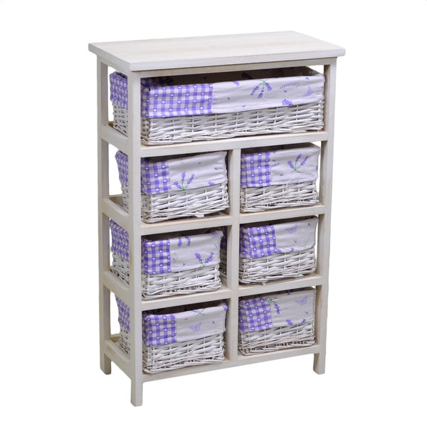 prezzo Commode en Bois 7 Tiroirs 50x25H76,6cm Adami Lavande