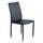 Chaise Cammie 41x50x91 h cm en simili cuir noir