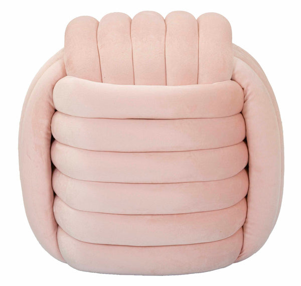Puff Softy Rosa 45x45x45 cm in MDF e Cotone e Poliestere Rosa sconto