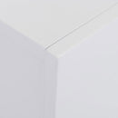 Camino Elettrico da Pavimento 113x26,6x87,5 cm Effetto Fiamma 2000W Bianco