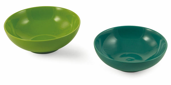 Set de 2 Saladiers en Grès VdE Tivoli 1996 Baita Vernis Vert et Bleu sconto