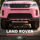 Macchina Cavalcabile Licenza Land Rover 84x40x94,5 cm con Maniglia e Barriera in PP e Acciaio Rosa      