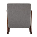 Poltrona a Dondolo 64x86x80 cm in Legno  Grigia