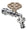 Robinet à bille pour fontaine de jardin avec fleur colorée Belfer RUB/029 Gris Tourterelle