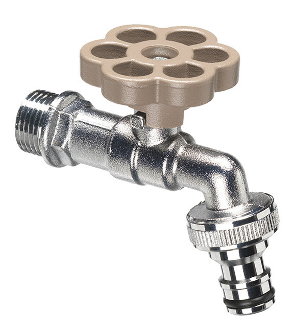 prezzo Robinet à bille pour fontaine de jardin avec fleur colorée Belfer RUB/029 Gris Tourterelle