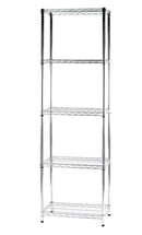 Scaffale 5 Ripiani 60x35x200 cm in Metallo Cromato Tosini