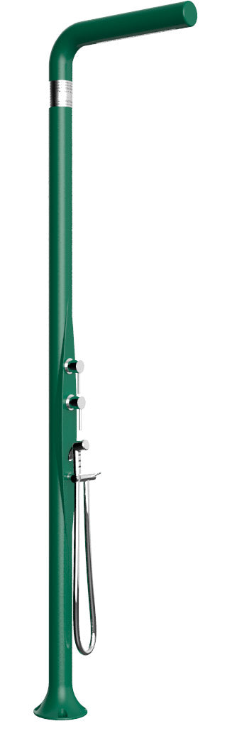 Mitigeur de douche de jardin extérieur inverseur et douche mobile Arkema Funny Yang Green sconto