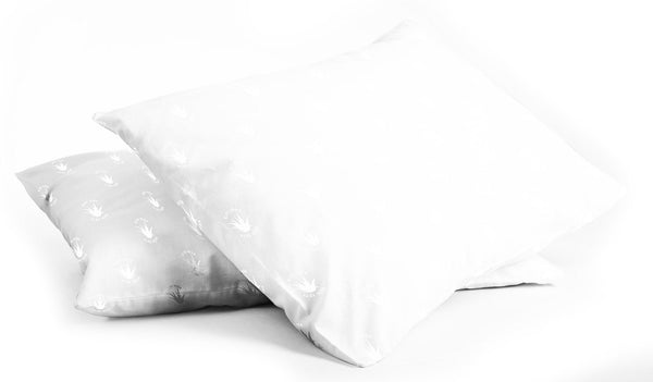 Lot de 2 Taies d'Oreiller 52x82 cm en Microfibre d'Aloe Vera Blanc acquista
