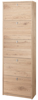 Scarpiera 5 Ante 63x190x29 cm Rovere Naturale