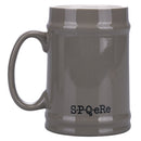 Boccale di Birra Ø8x13 cm in New Bone China VdE Tivoli 1996 Spqr grigio