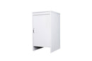 Mobile Lavanderia da Esterno 46,5x49x84 cm in PVC Bianco 