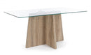 Tavolo Kenya Cross 160x90 Fisso in Vetro
