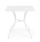 Tavolo da Giardino 70x70x71h cm Kelsie Bianco