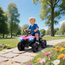 Quad Elettrico per Bambini ATV con Batteria Ricaricabile 6V Fari LED e Musica Rosa      