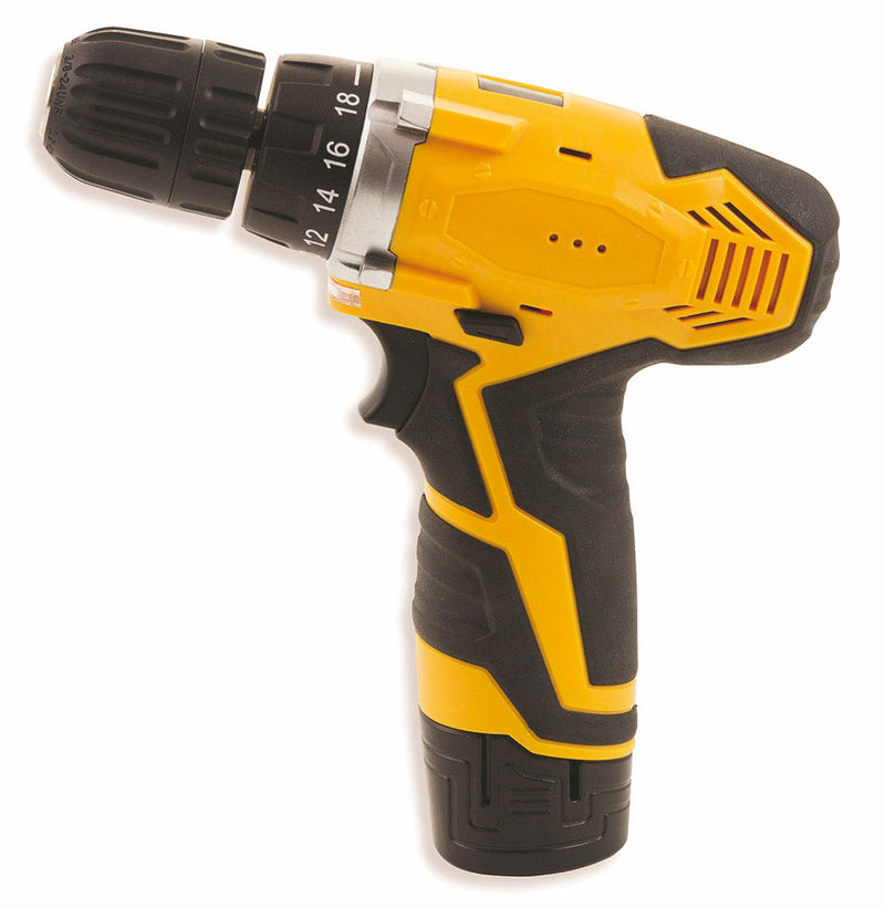Trapano Avvitatore a Batteria 12V Kooper Faidatè Giallo