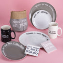 Boccale di Birra Ø8x13 cm in New Bone China VdE Tivoli 1996 Spqr nero