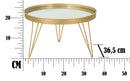 Svuota Tasche Glam Oro/Mirror Ø36,5x22 cm in Ferro e Specchio Oro
